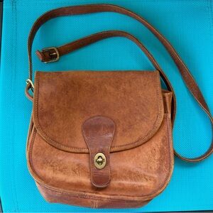Vintage Coach Saddlery Leather Crossbody Bag